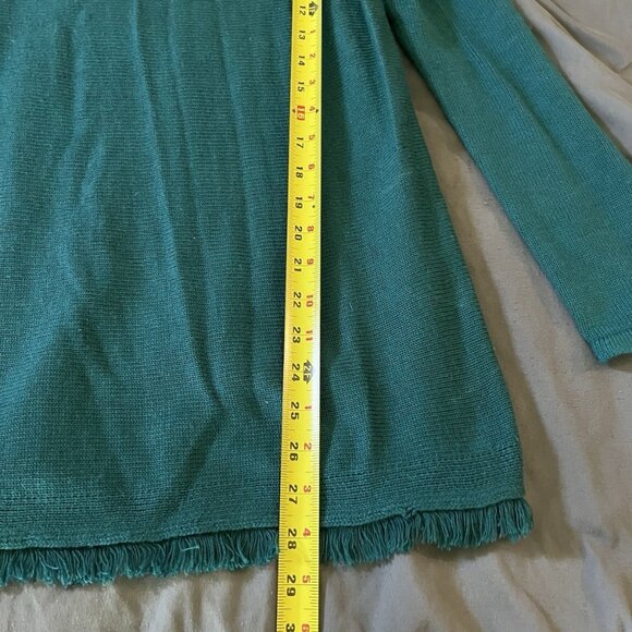 Chicos Women’s Size 1 Blue Long Sweater Pullover - Picture 4 of 7